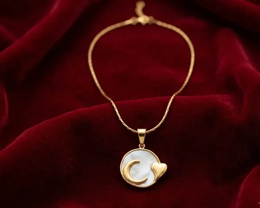 Ethereal Moon Charm Necklace