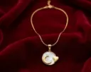 Ethereal Moon Charm Necklace