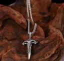 Sword & Deity Pendant Necklace