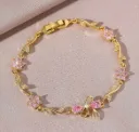 Pink Bow Vine Bracelet