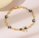 Blue Bow Vine Bracelet