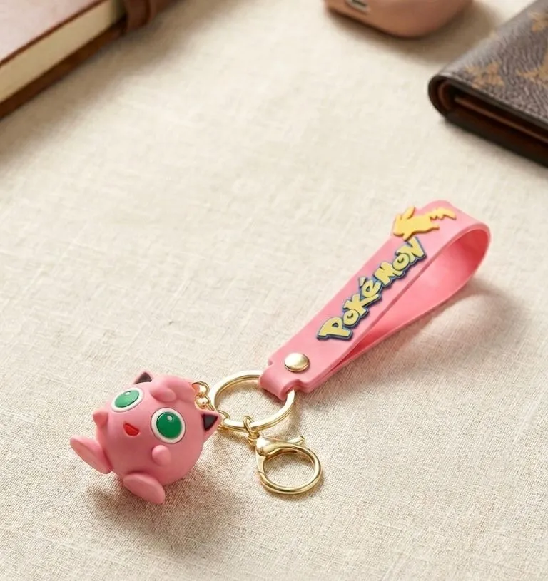 Jigglypuff Pokémon 3D Keychain