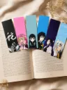 Anime Character Bookmarks Set | High-Quality Photo Paper | Set of 6