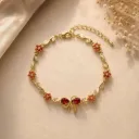 Red Bow Vine Bracelet Adjustable
